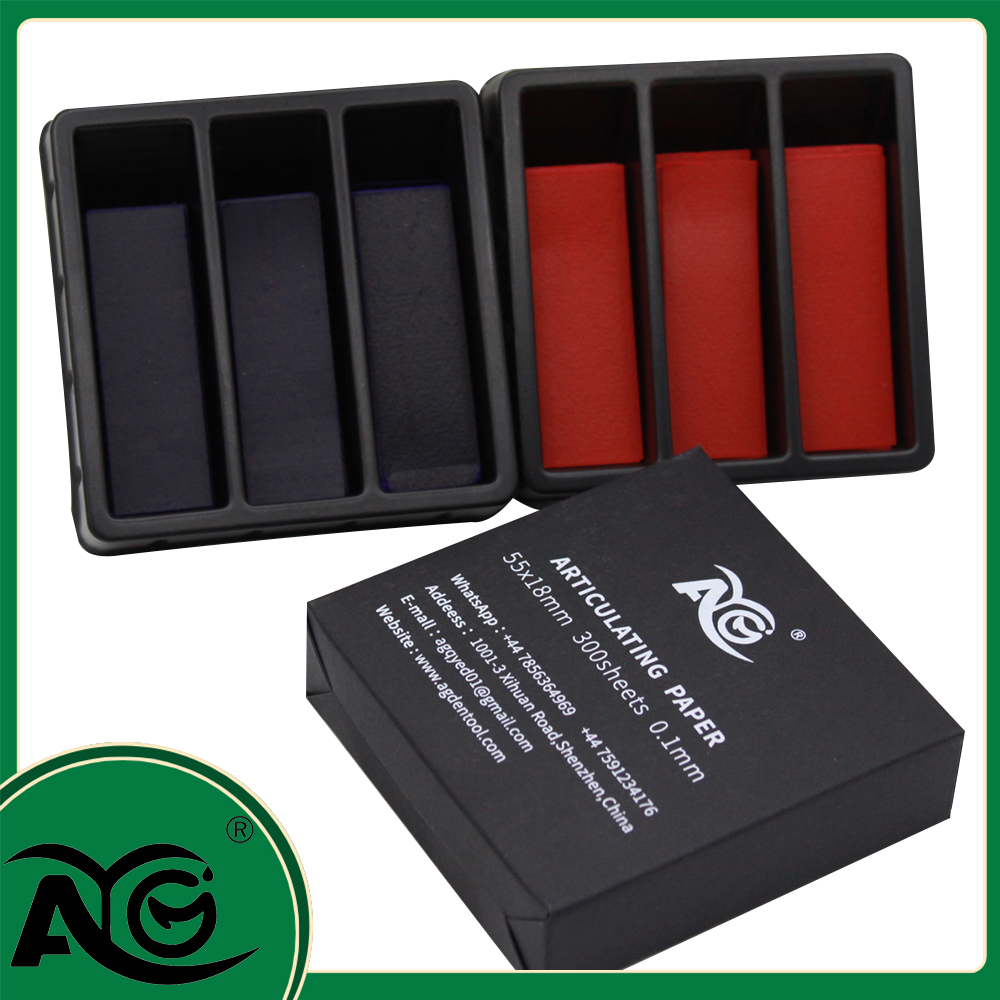 Teeth Whitening Strips - AG 300 Blatt Dental-Artikulationspapierstreifen Rot/Blau Dentallabor-Instrument