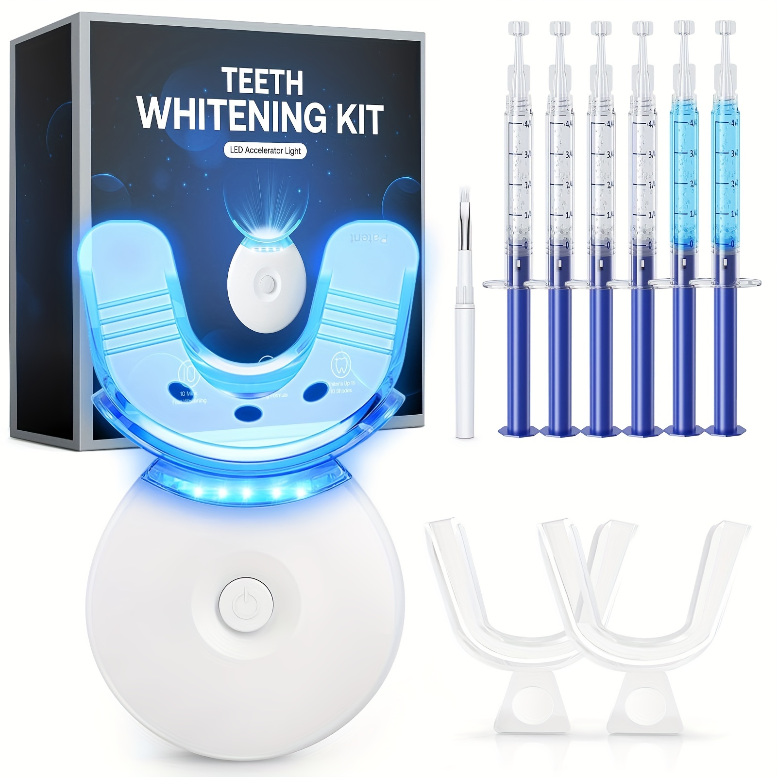Led Mouth Tray - FW-L09 LED-Zahnaufhellungslicht mit 3ml Carbamidperoxid-Zahnaufhellungsgel, 2