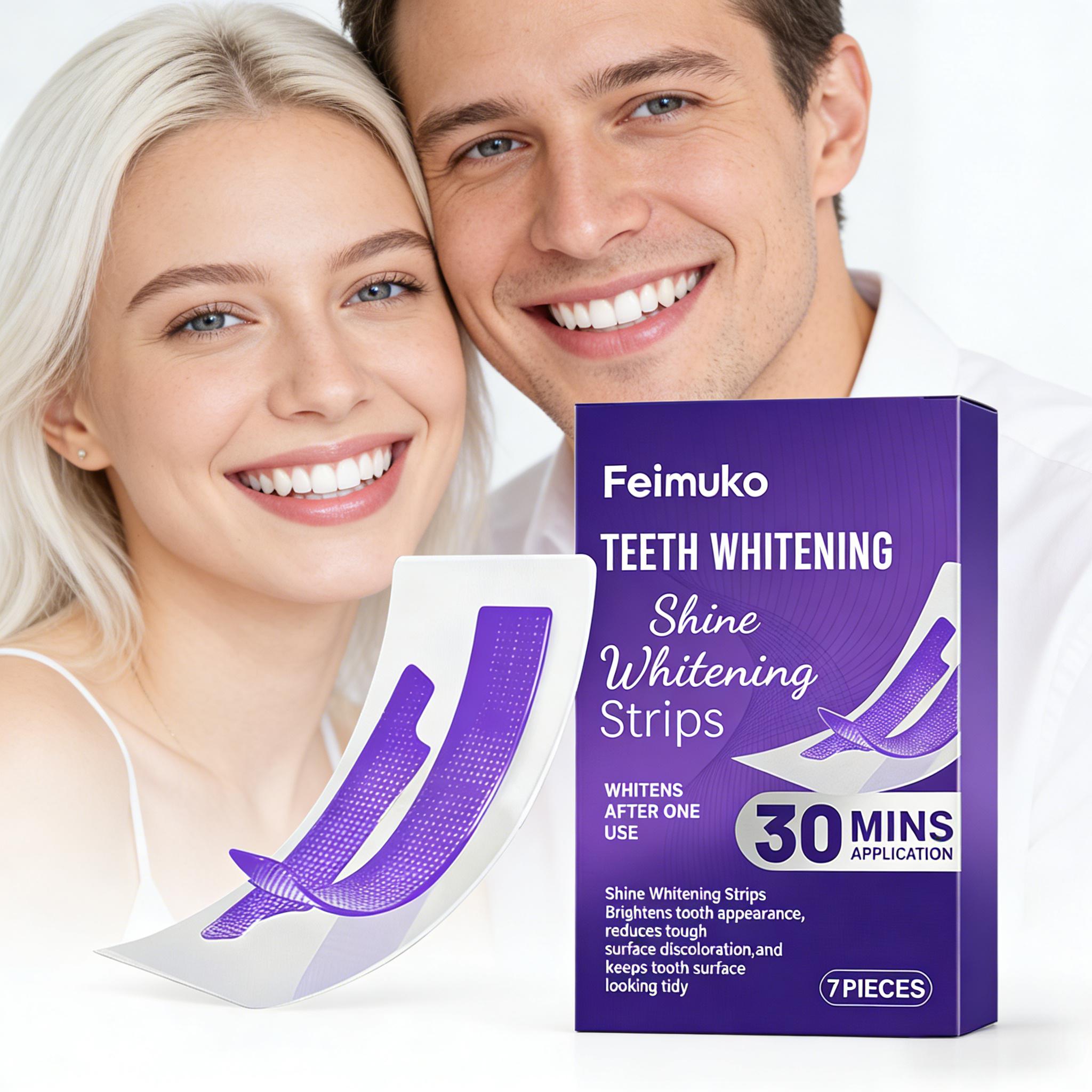 Teeth Whitening Strips - Zahnaufhellungsstreifen reduzieren die Empfindlichkeit des Zahnschmelzes,