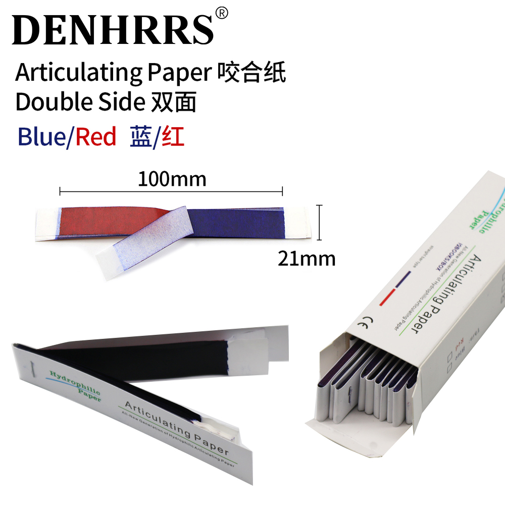 Teeth Whitening Strips - Artikulierendes Papier Zahnarzt Laborprodukte Doppelseitige Bissstreifen