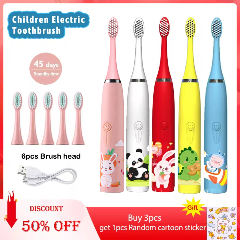 Electric Toothbrush Sonic - Elektrische Schallzahnbürste, IPX7 wasserdicht, mit Ersatzköpfen,