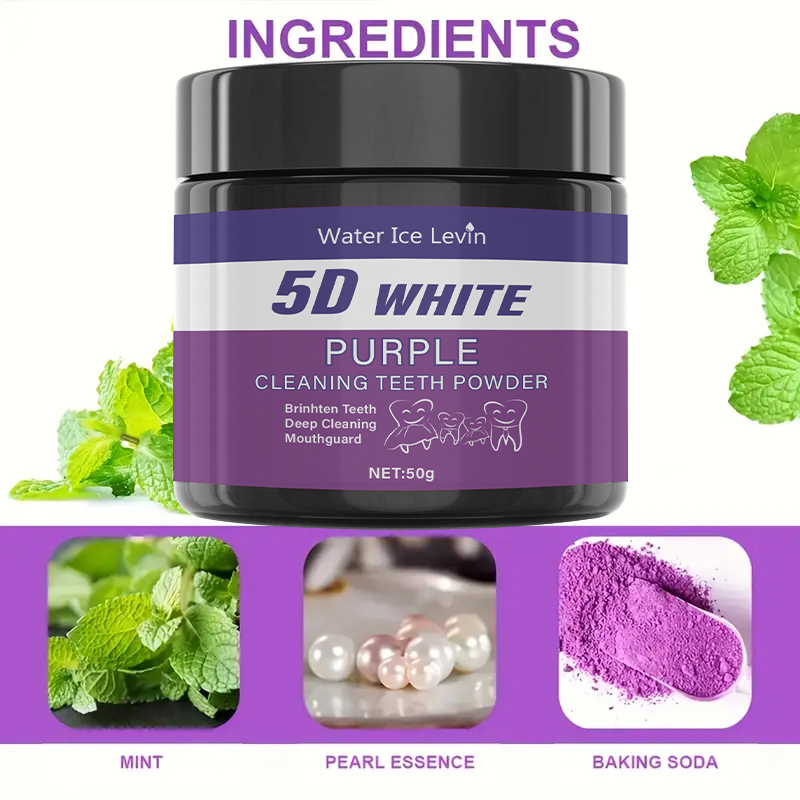 5D Weiß-Lila Reinigungs-Zahnpu – Teeth Whitening With Baking Soda Bewertung und Preis