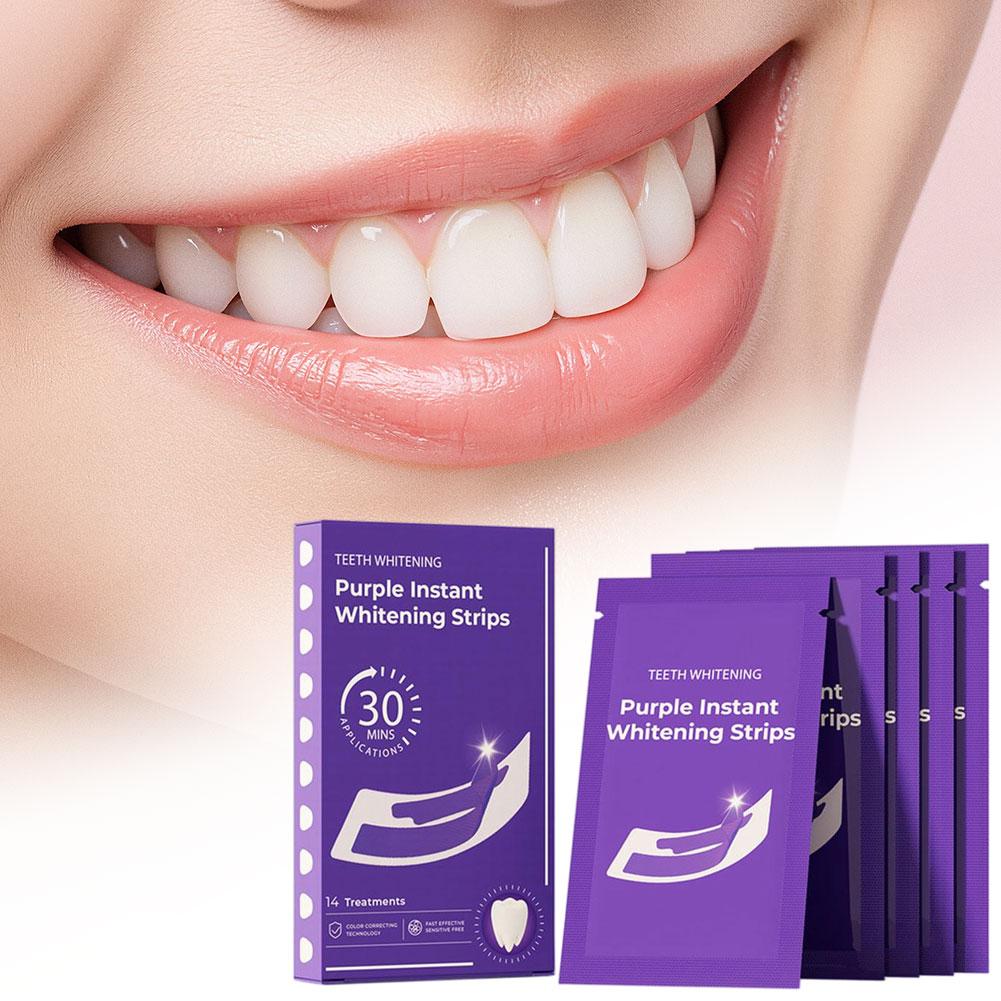 14/28/42 Stück V34 Lila Zahnau – Teeth Whitening At Home Kit Bewertung und Preis