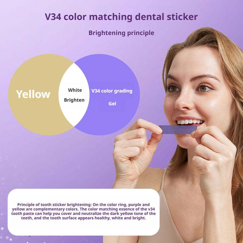 14/28/42 Stück V34 Lila Zahnau – Teeth Whitening At Home Kit Bewertung und Preis